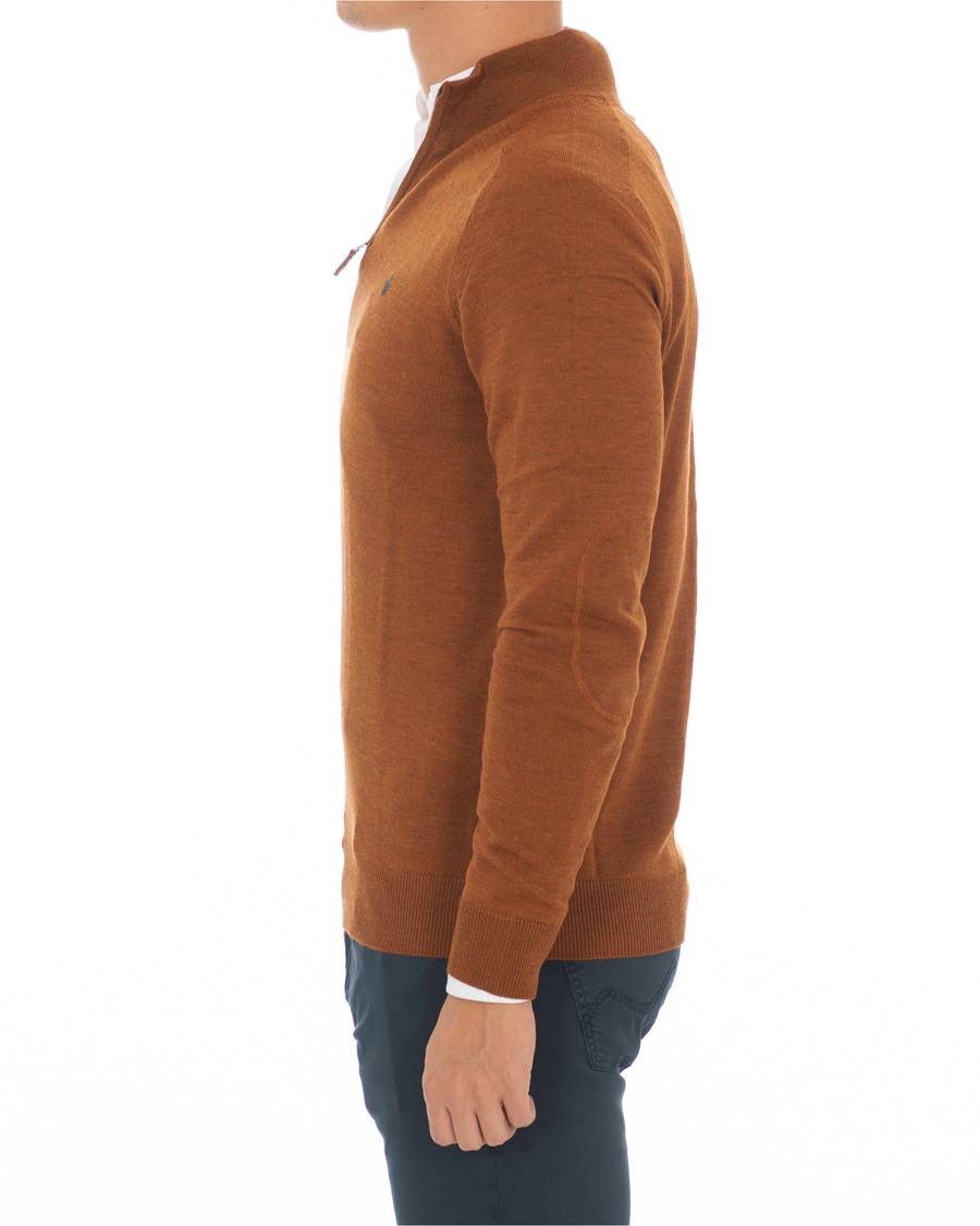 Homme | Pulls Et Tricots | Morris | John Merino Half Zip Camel