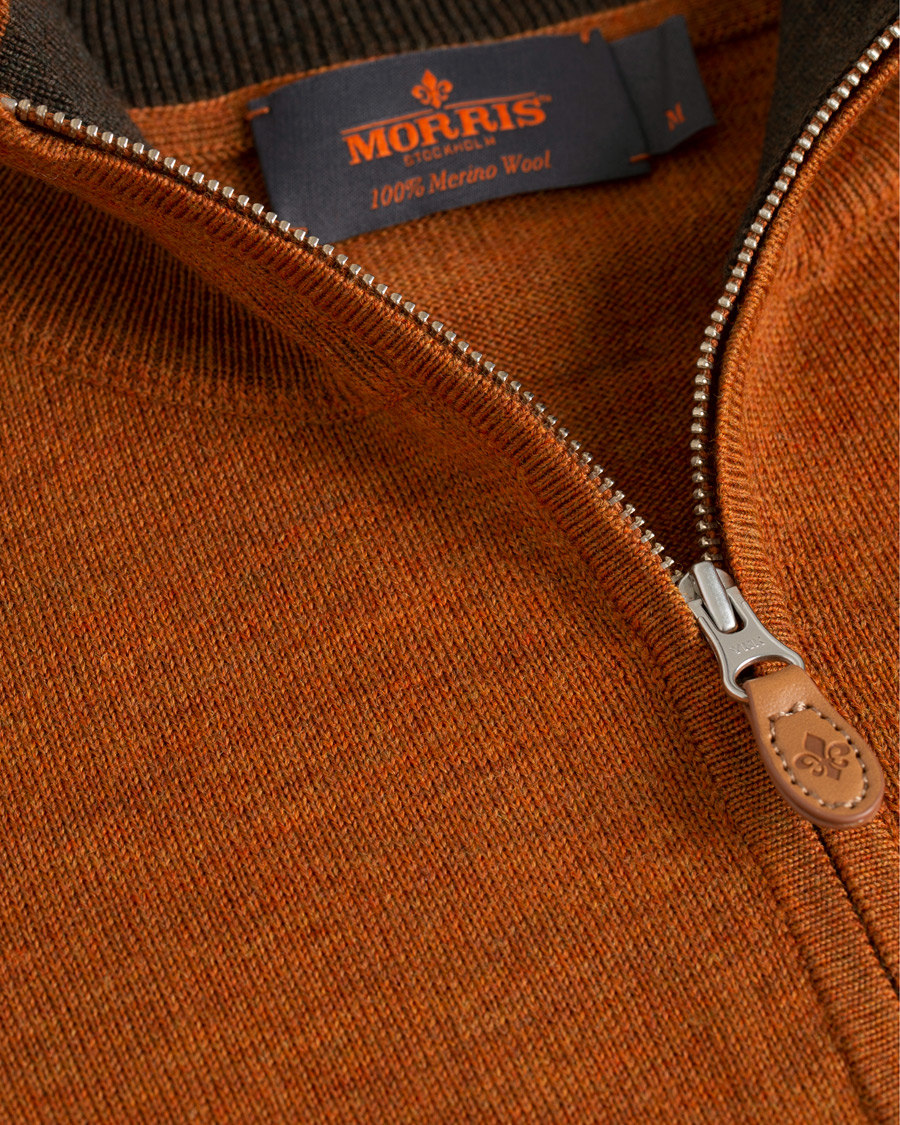 Homme | Pulls Et Tricots | Morris | John Merino Half Zip Camel