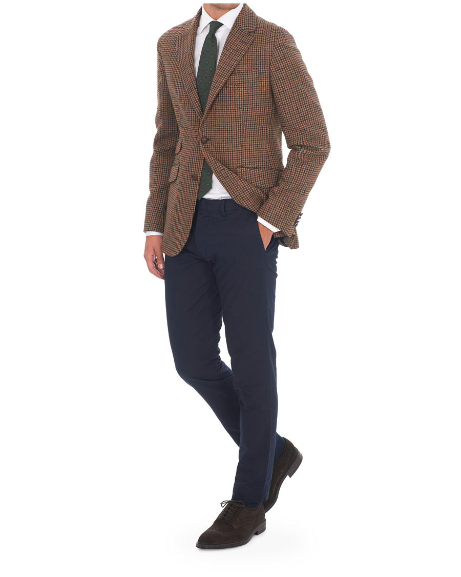 Heren | Blazers | Morris | Strafford Tweed Check Blazer Brown