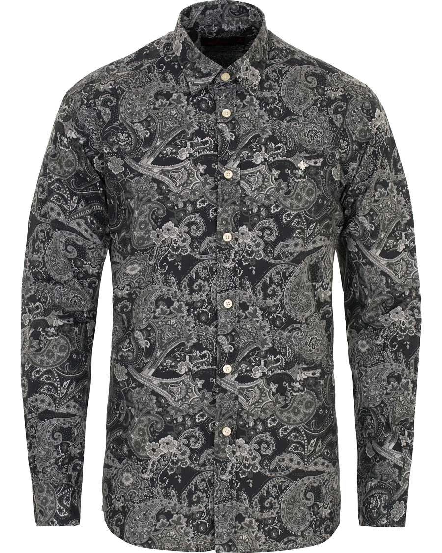 Homme | Chemises | Morris | Montaron Printed Paisley Shirt Grey