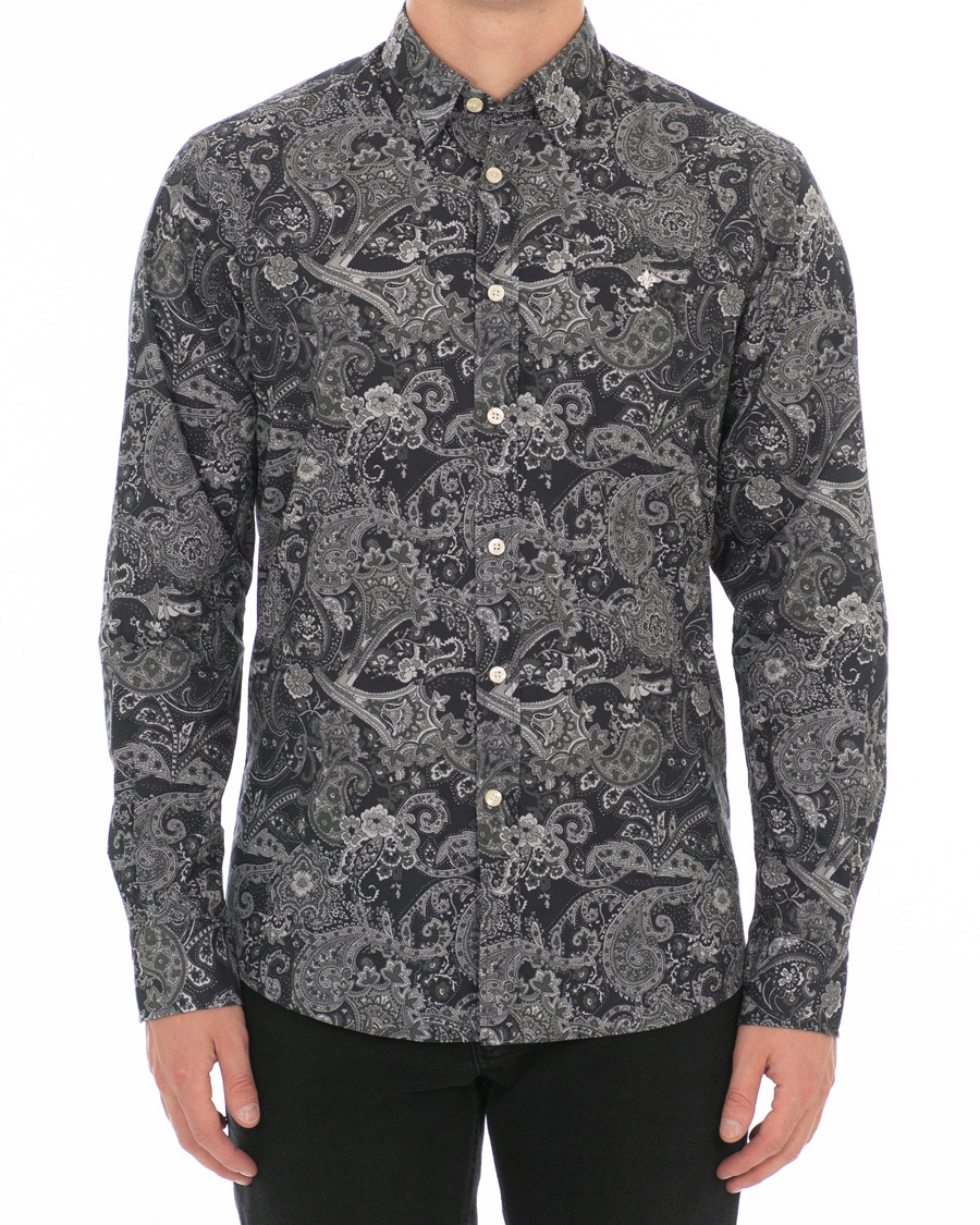Homme | Chemises | Morris | Montaron Printed Paisley Shirt Grey