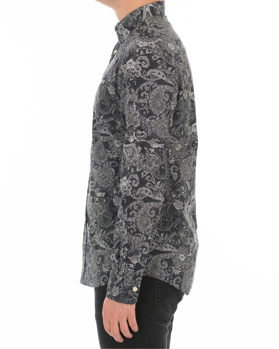 Homme | Chemises | Morris | Montaron Printed Paisley Shirt Grey