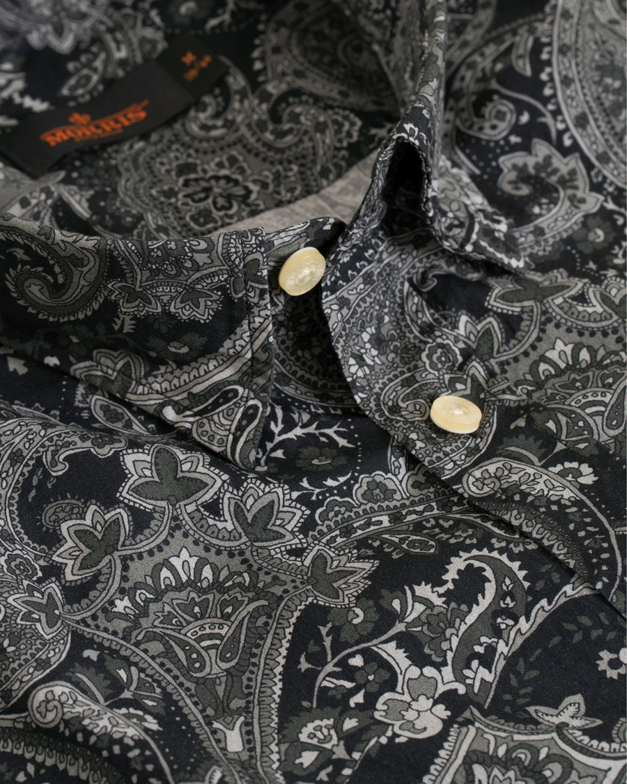 Homme | Chemises | Morris | Montaron Printed Paisley Shirt Grey