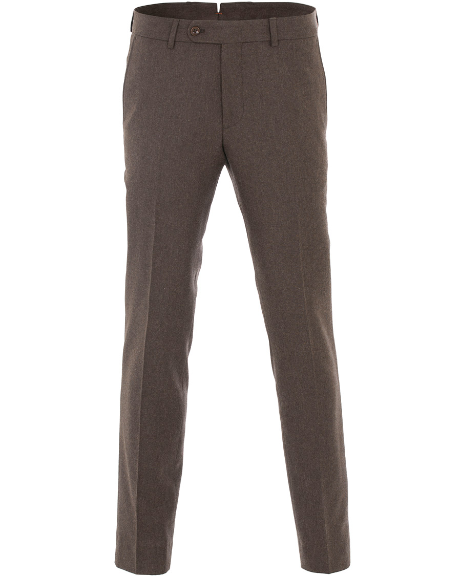 Homme | Pantalons | Morris | Rodney Flannel Trousers Brown