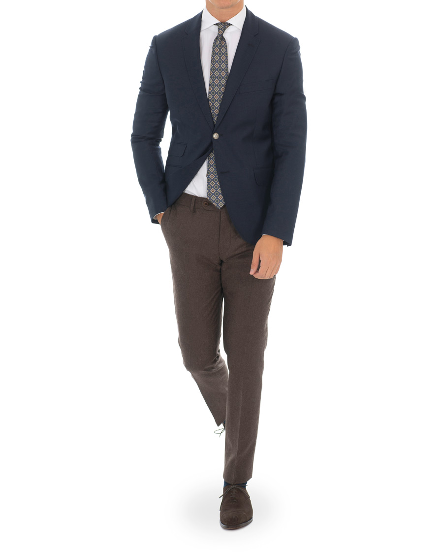 Homme | Pantalons | Morris | Rodney Flannel Trousers Brown