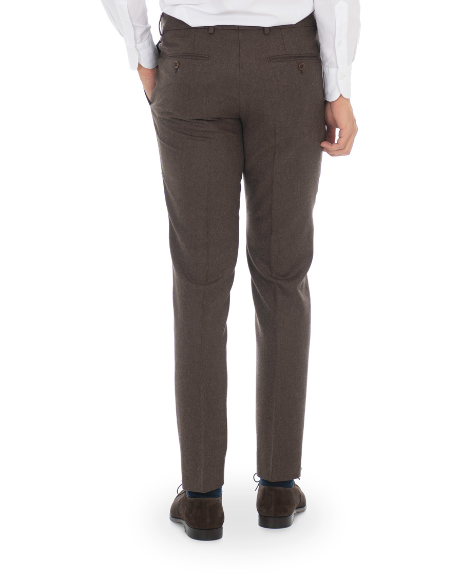 Homme | Pantalons | Morris | Rodney Flannel Trousers Brown