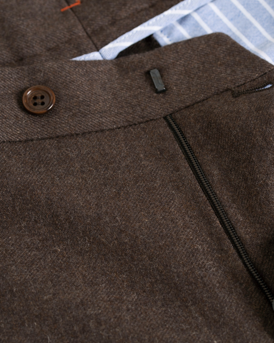Homme | Pantalons | Morris | Rodney Flannel Trousers Brown
