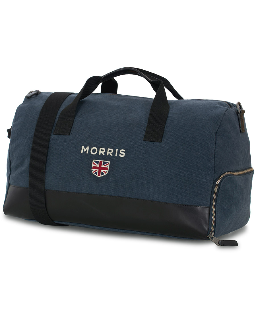 Homme | Morris Miller Canvas Weekendbag Navy/black | Morris | Miller Canvas Weekendbag Navy/black
