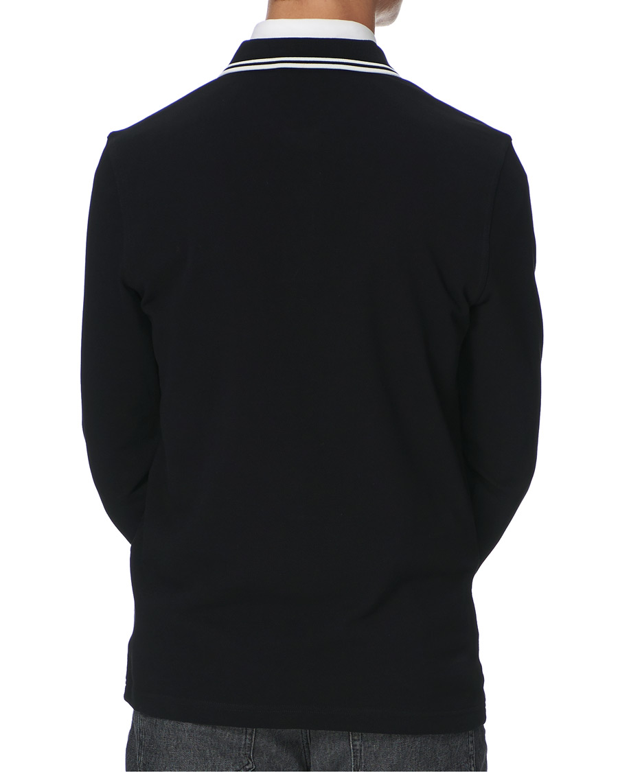 Homme | Pulls Et Tricots | Fred Perry | Slim Fit Long Sleeve Polo Twin Tip Black