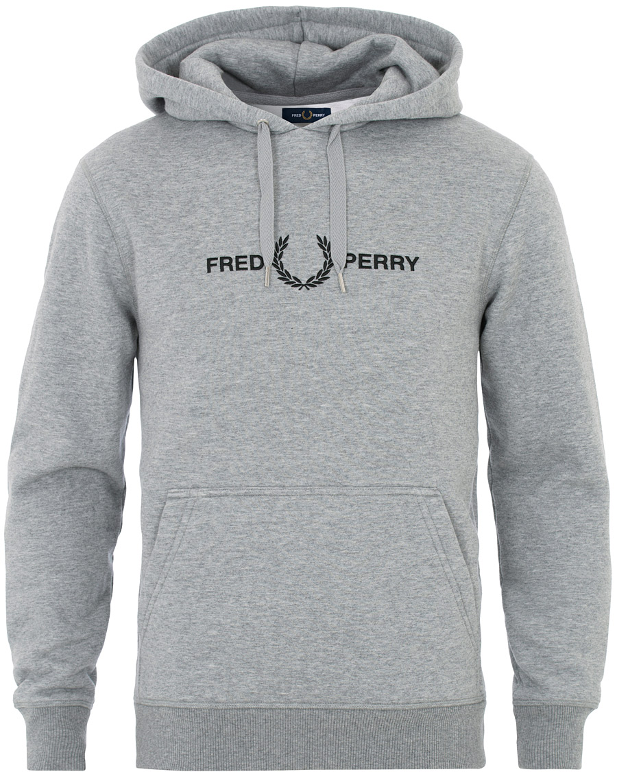 Homme | Pulls Et Tricots | Fred Perry | Graphic Hooded Sweatshirt Steel Marl