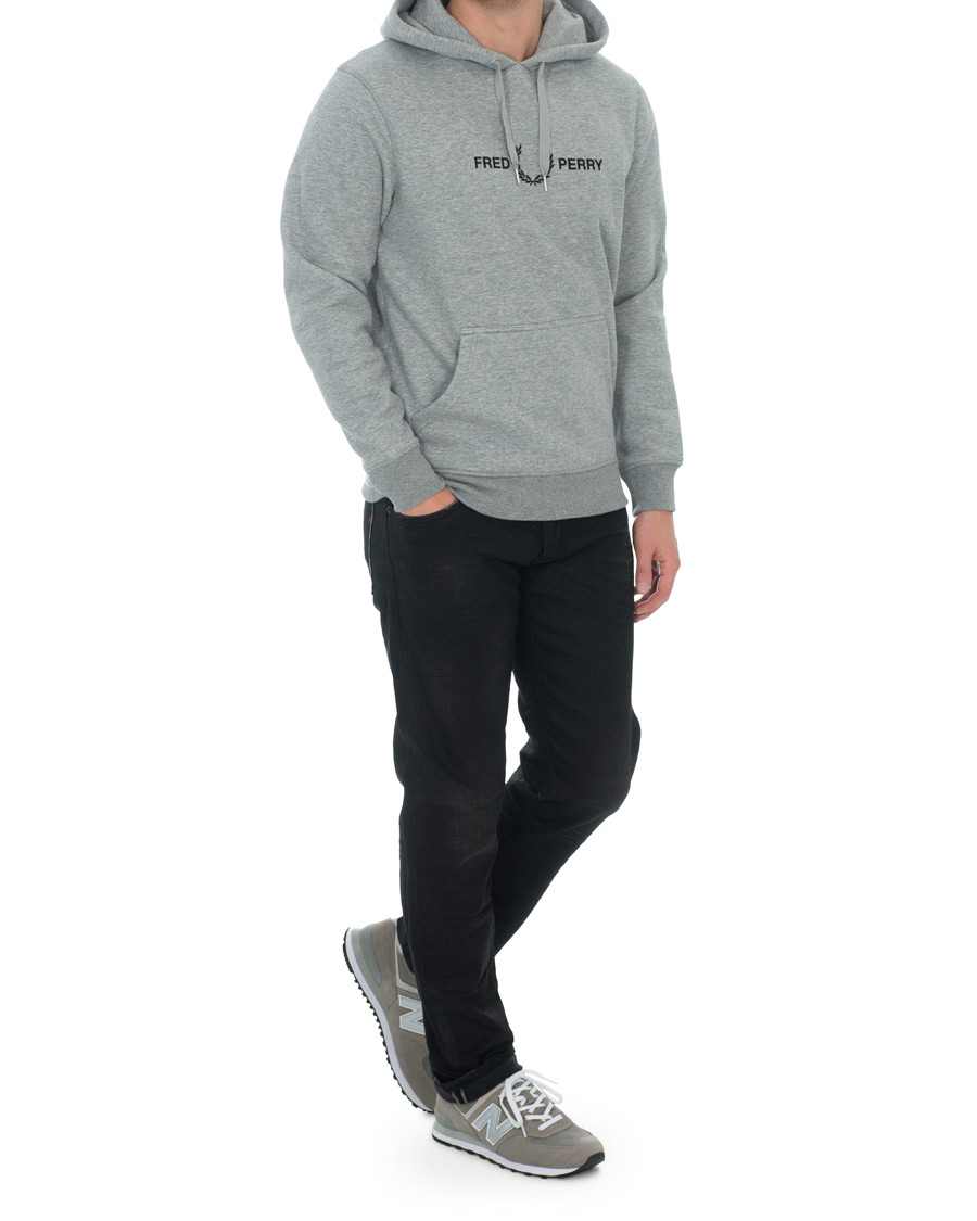 Homme | Pulls Et Tricots | Fred Perry | Graphic Hooded Sweatshirt Steel Marl