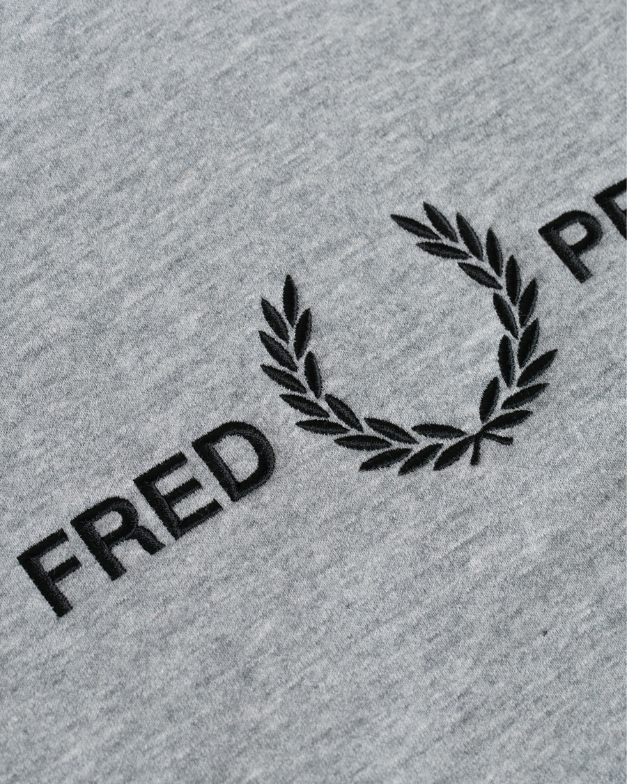 Homme | Pulls Et Tricots | Fred Perry | Graphic Hooded Sweatshirt Steel Marl