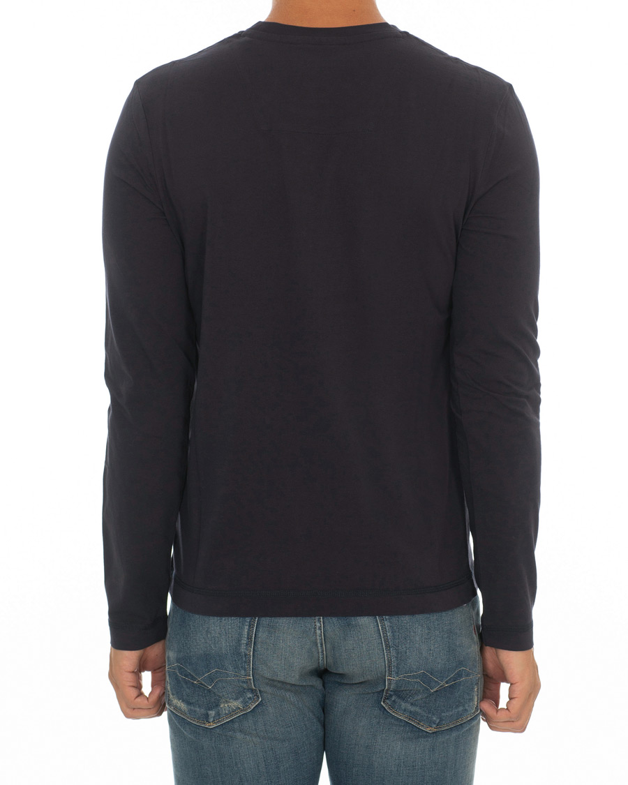 Heren | T-shirts | Aeronautica Militare | TS1640 Long Sleeve Crew Neck Tee Navy