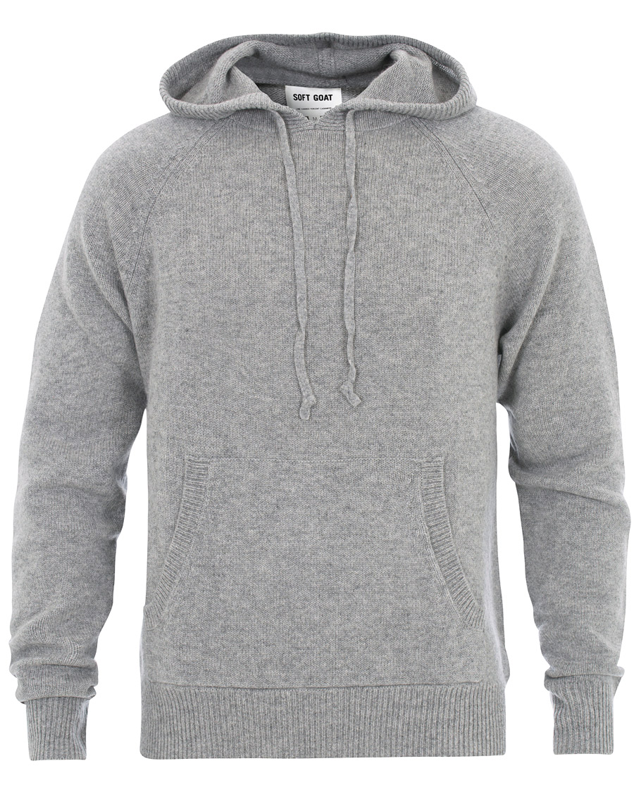 Heren | Truien | Soft Goat | Cashmere Chunky Hoodie Grey