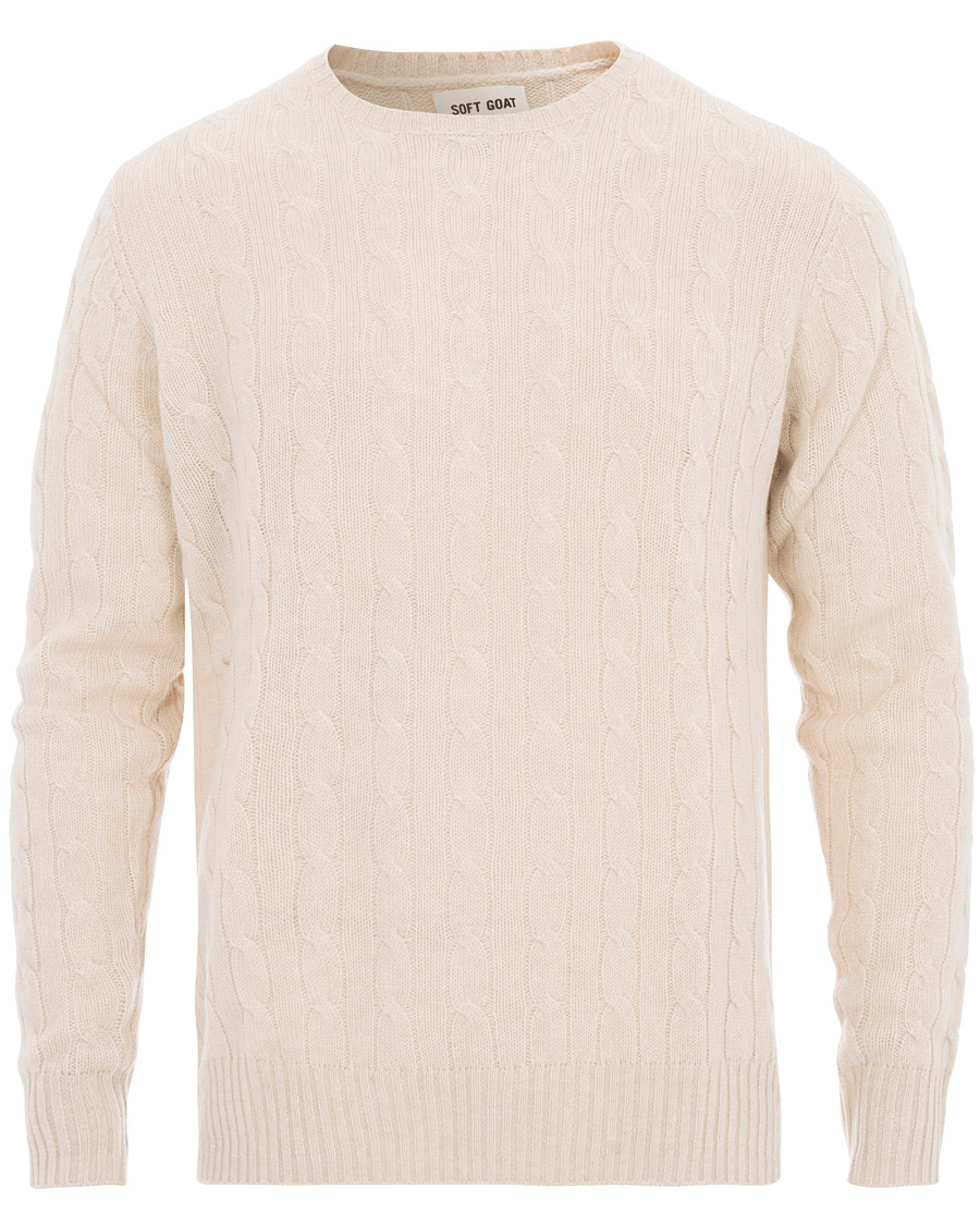 Homme | Pulls Et Tricots | Soft Goat | Cashmere Cable Beige
