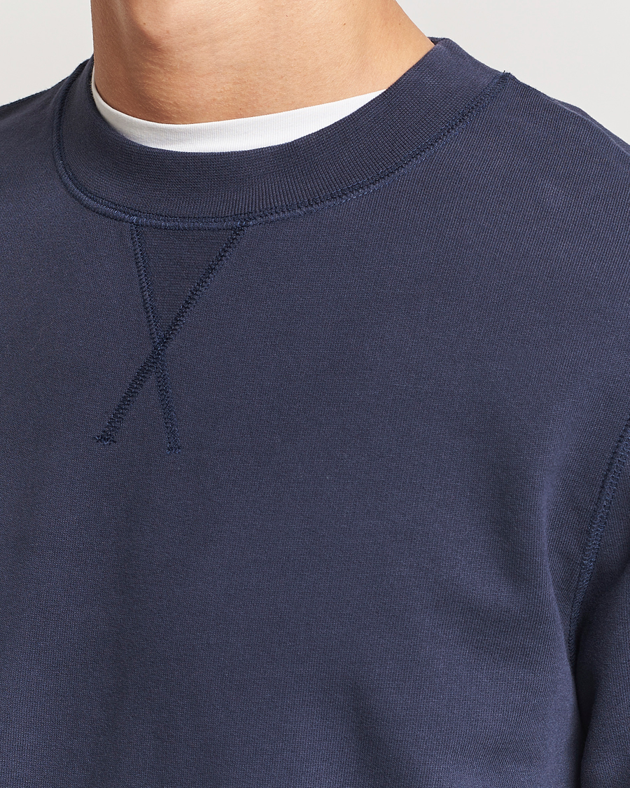 Heren | Truien | Sunspel | Loopback Sweatshirt Navy