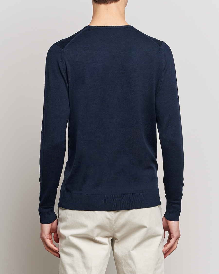Homme | Pulls Et Tricots | Sunspel | Crew Neck Jumper Light Navy