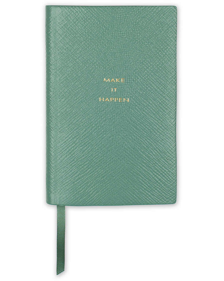 Homme | Smythson Panama Notebook Sea Green Make It Happen | Smythson | Panama Notebook Sea Green Make It Happen