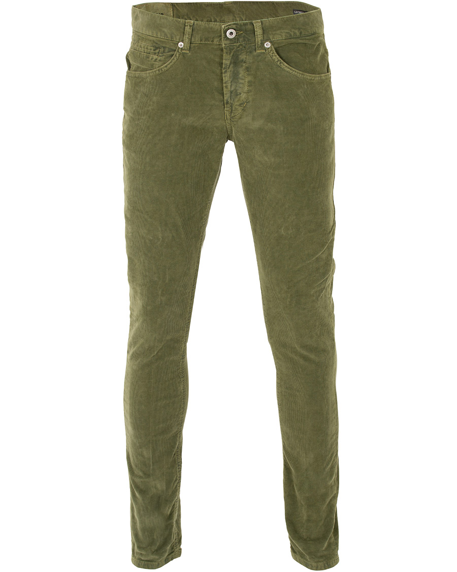 Homme | Pantalons | Dondup | George Corduroy Trousers Green