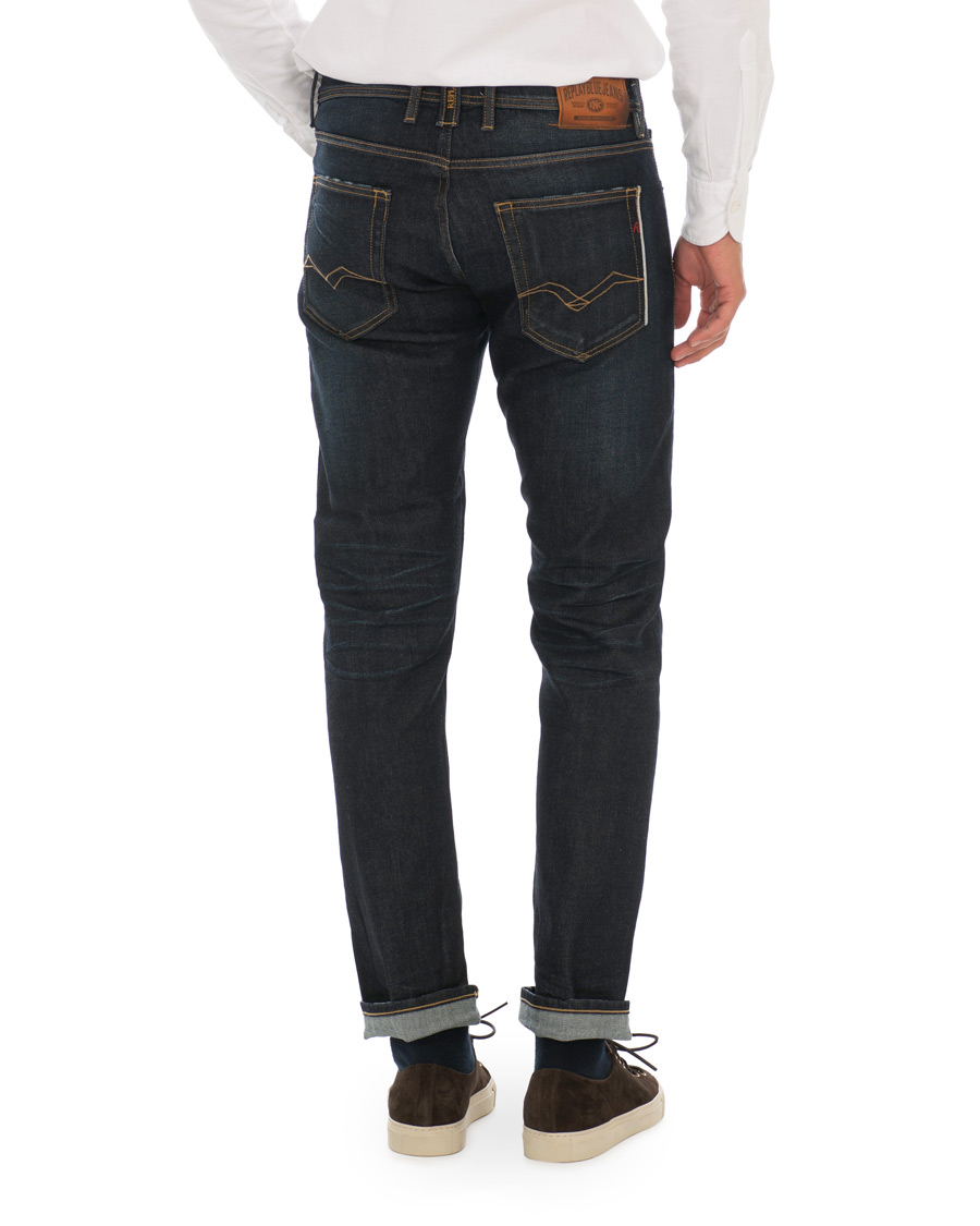 Homme | Jeans | Replay | Groover Stretch Selvedge Jeans Dark Blue