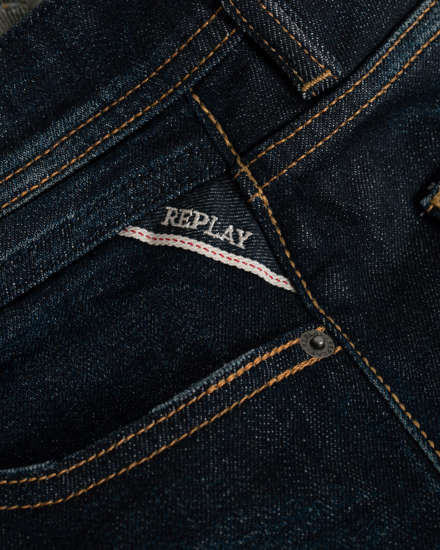 Homme | Jeans | Replay | Groover Stretch Selvedge Jeans Dark Blue