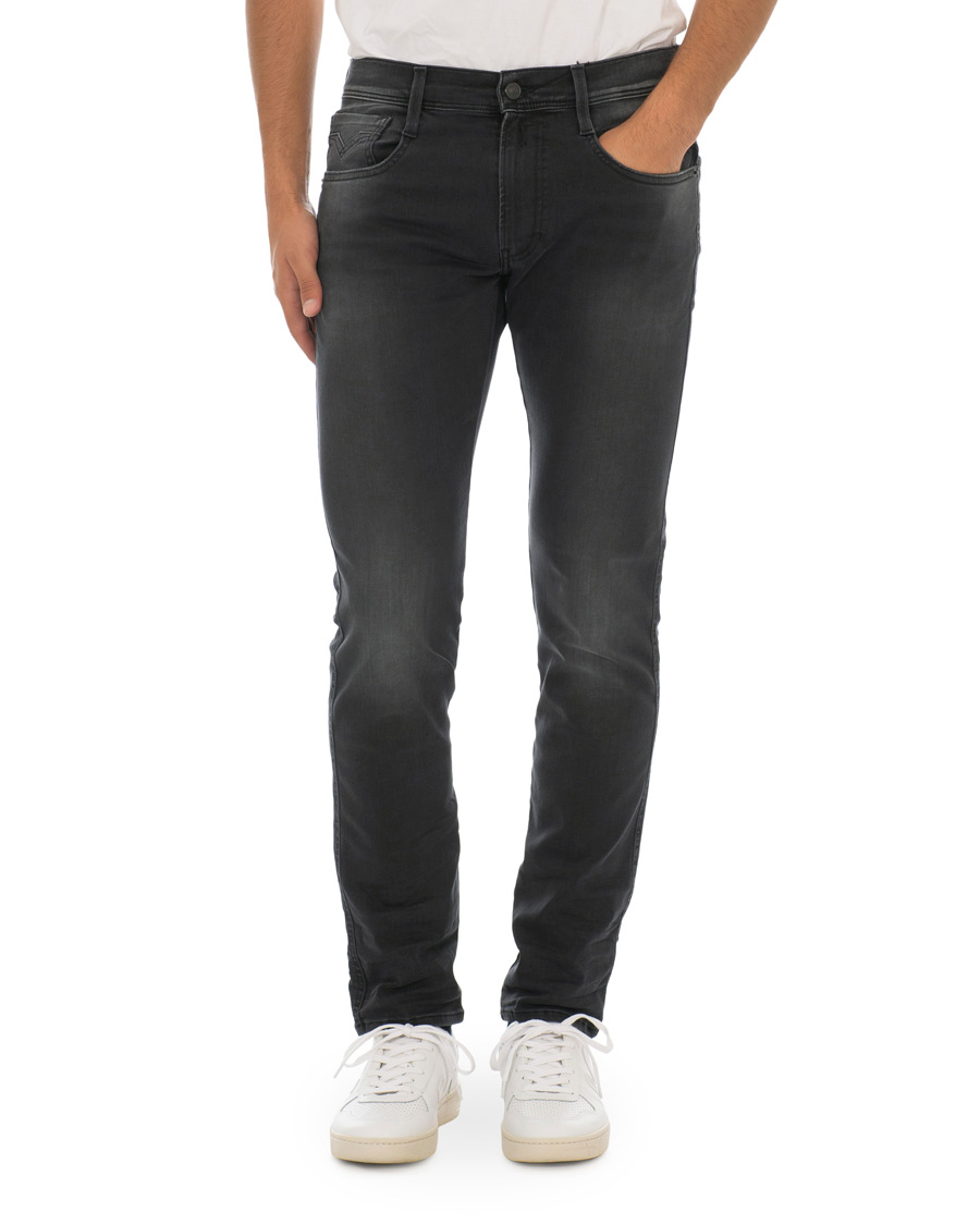 Heren | Jeans | Replay | Anbass Hyperflex Jeans Black