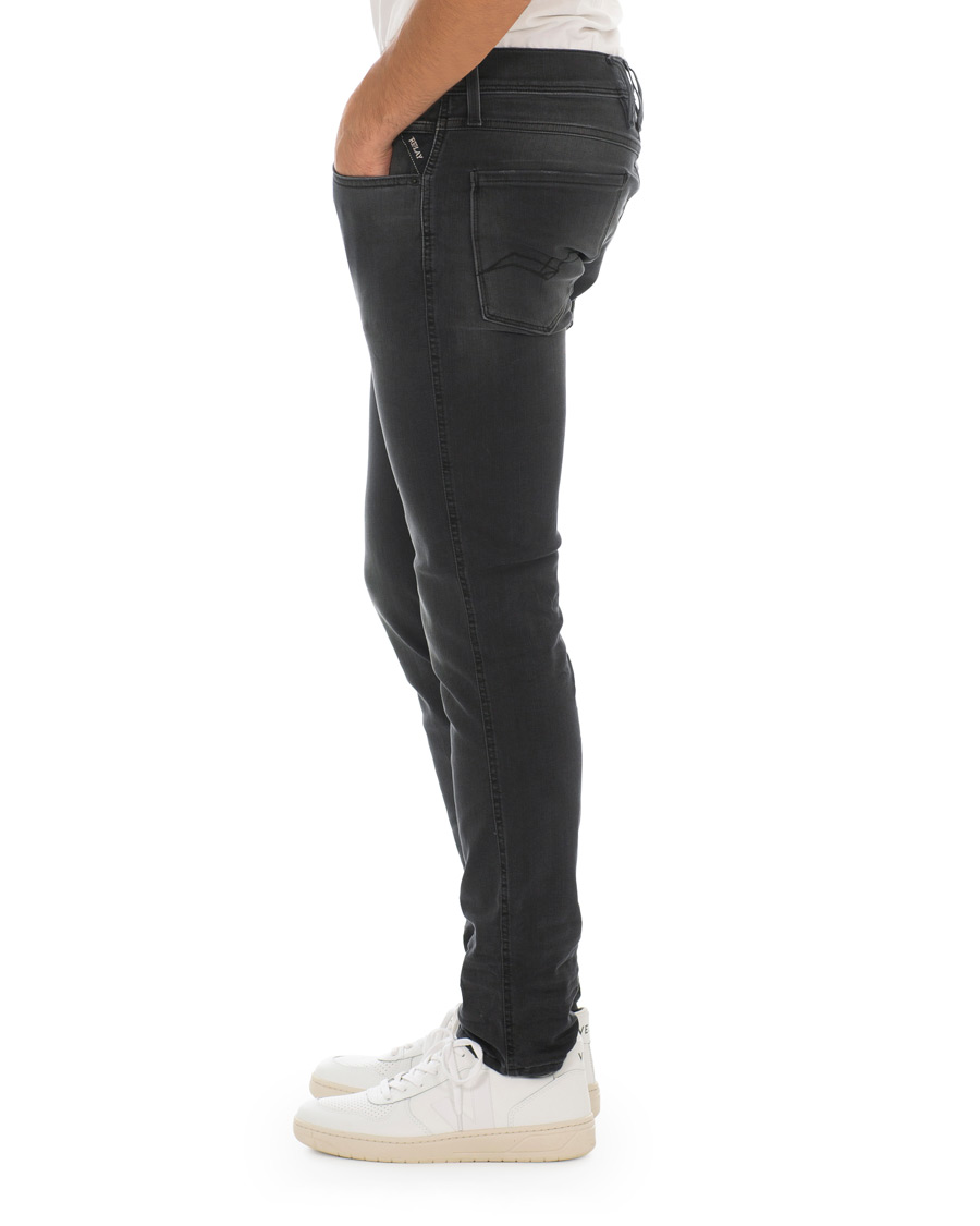 Heren | Jeans | Replay | Anbass Hyperflex Jeans Black
