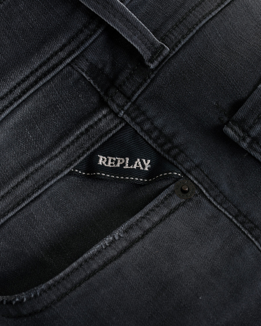 Heren | Jeans | Replay | Anbass Hyperflex Jeans Black