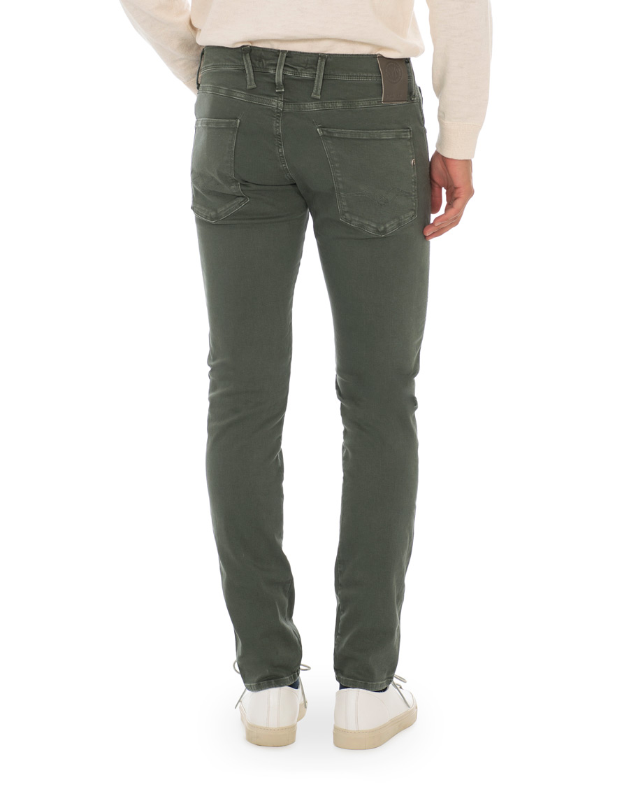 Homme | Pantalons | Replay | Anbass Hyperflex 5-Pocket Trousers Green