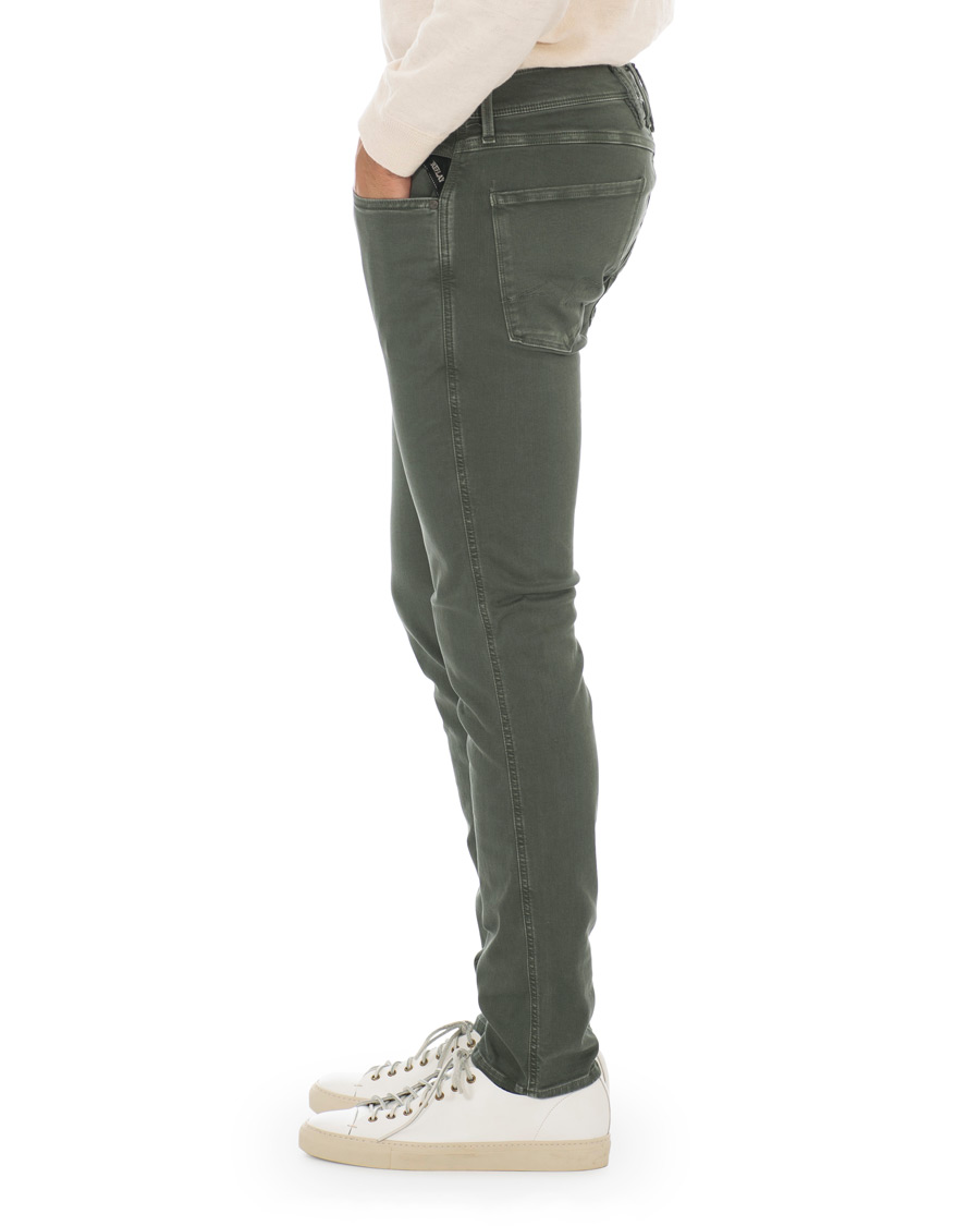 Homme | Pantalons | Replay | Anbass Hyperflex 5-Pocket Trousers Green
