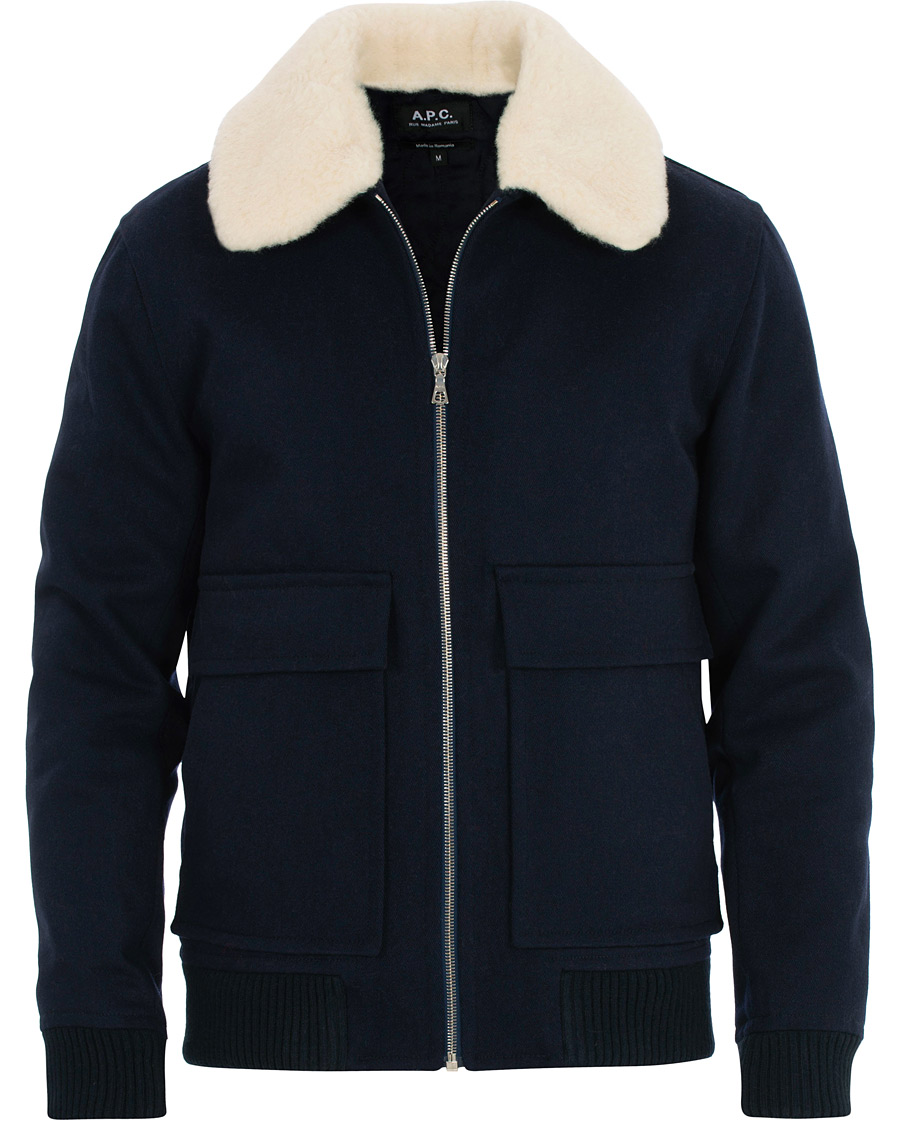 Heren | Jassen | A.P.C. | Blouson Bronze Jacket Marine
