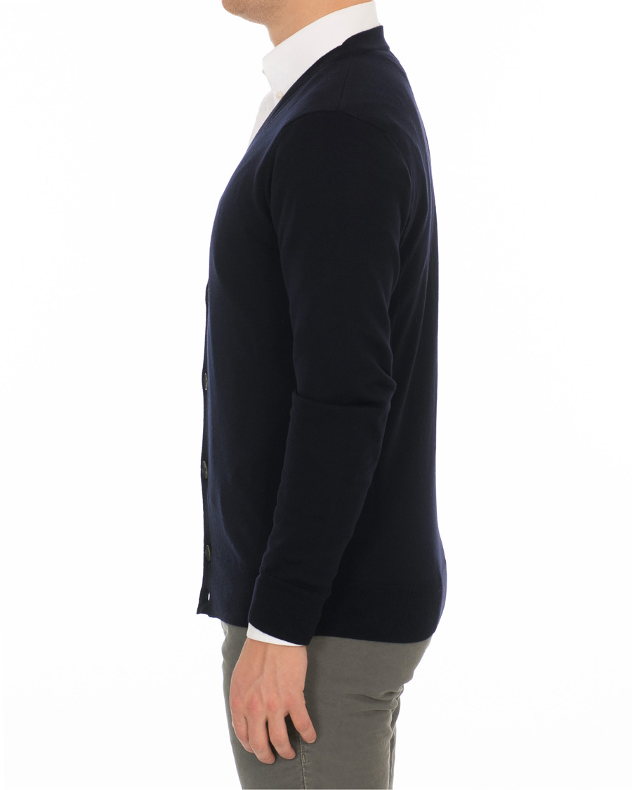 Homme | Pulls Et Tricots | A.P.C. | Samuel Merino Cardigan Dark Navy