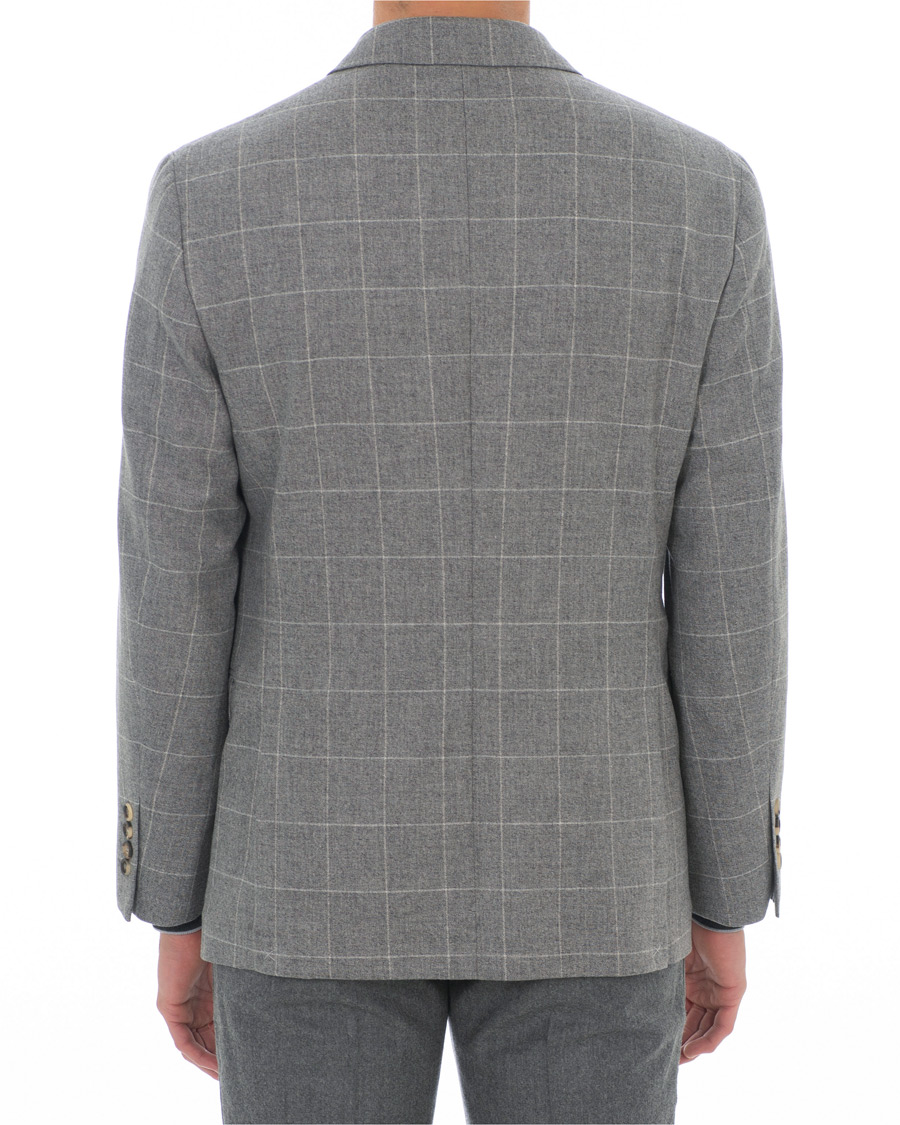 Heren | Blazers | Brunello Cucinelli | Windowpane Check Blazer Light Grey