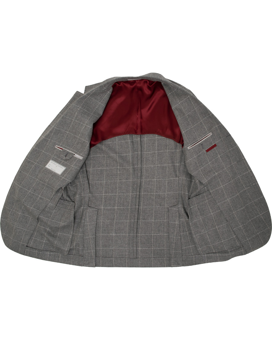 Heren | Blazers | Brunello Cucinelli | Windowpane Check Blazer Light Grey