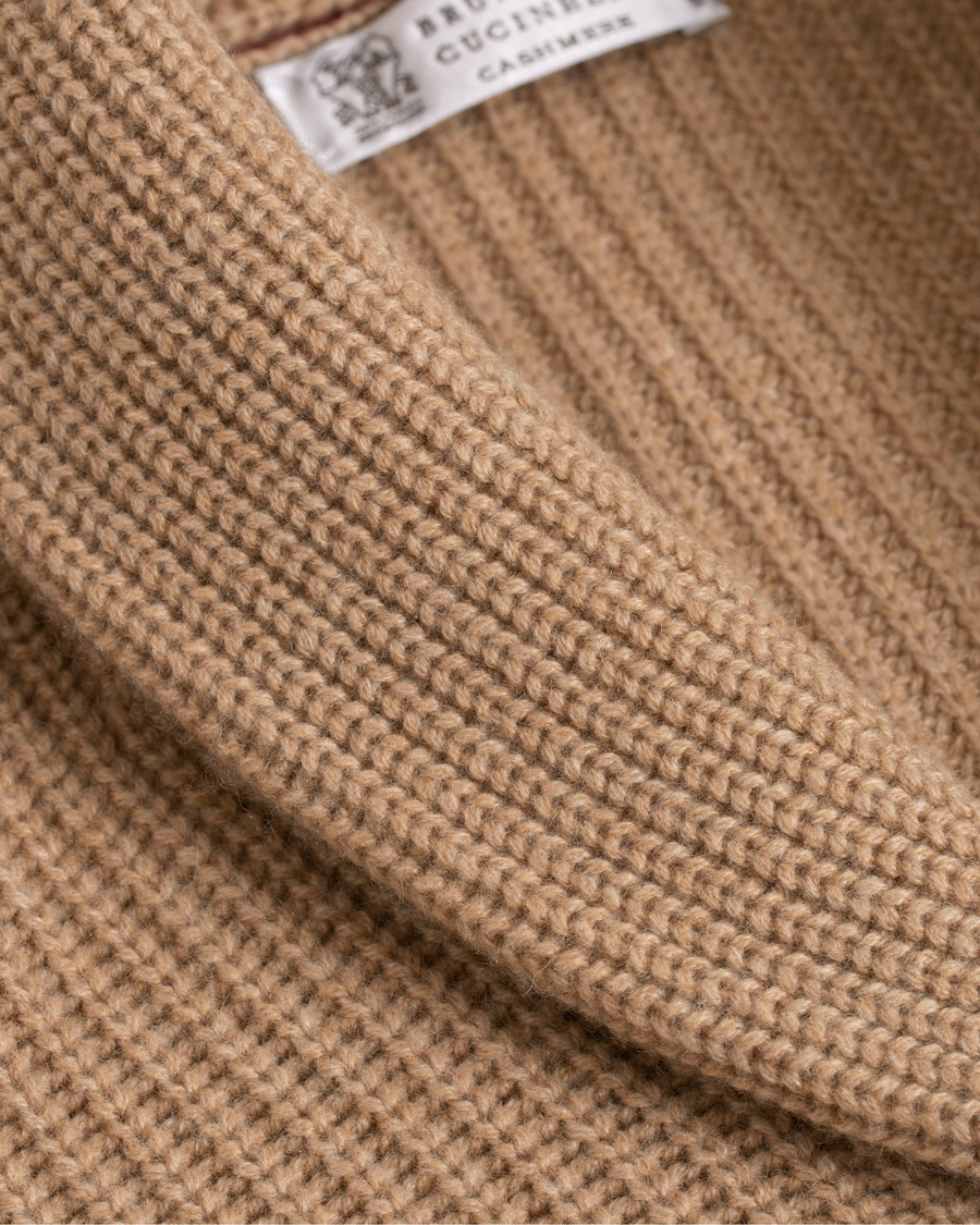 Homme | Pulls Et Tricots | Brunello Cucinelli | Cashmere Blend Shawl Collar Cardigan Camel