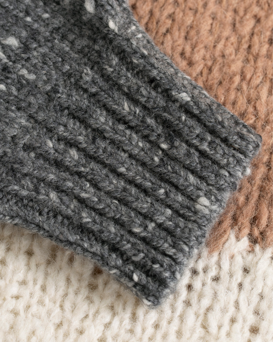 Homme | Pulls Et Tricots | Brunello Cucinelli | Alpaca Blend Heavy Knit Grey/Camel