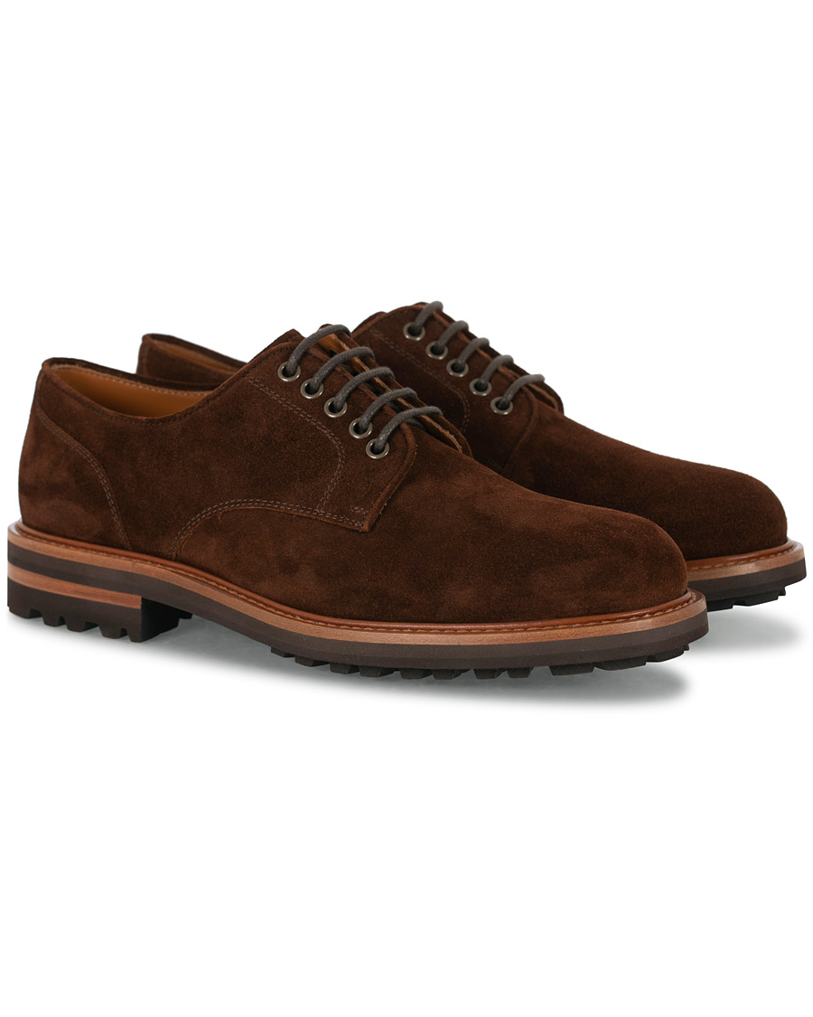 Homme | Brunello Cucinelli Plain Toe Derby Brown Suede | Brunello Cucinelli | Plain Toe Derby Brown Suede
