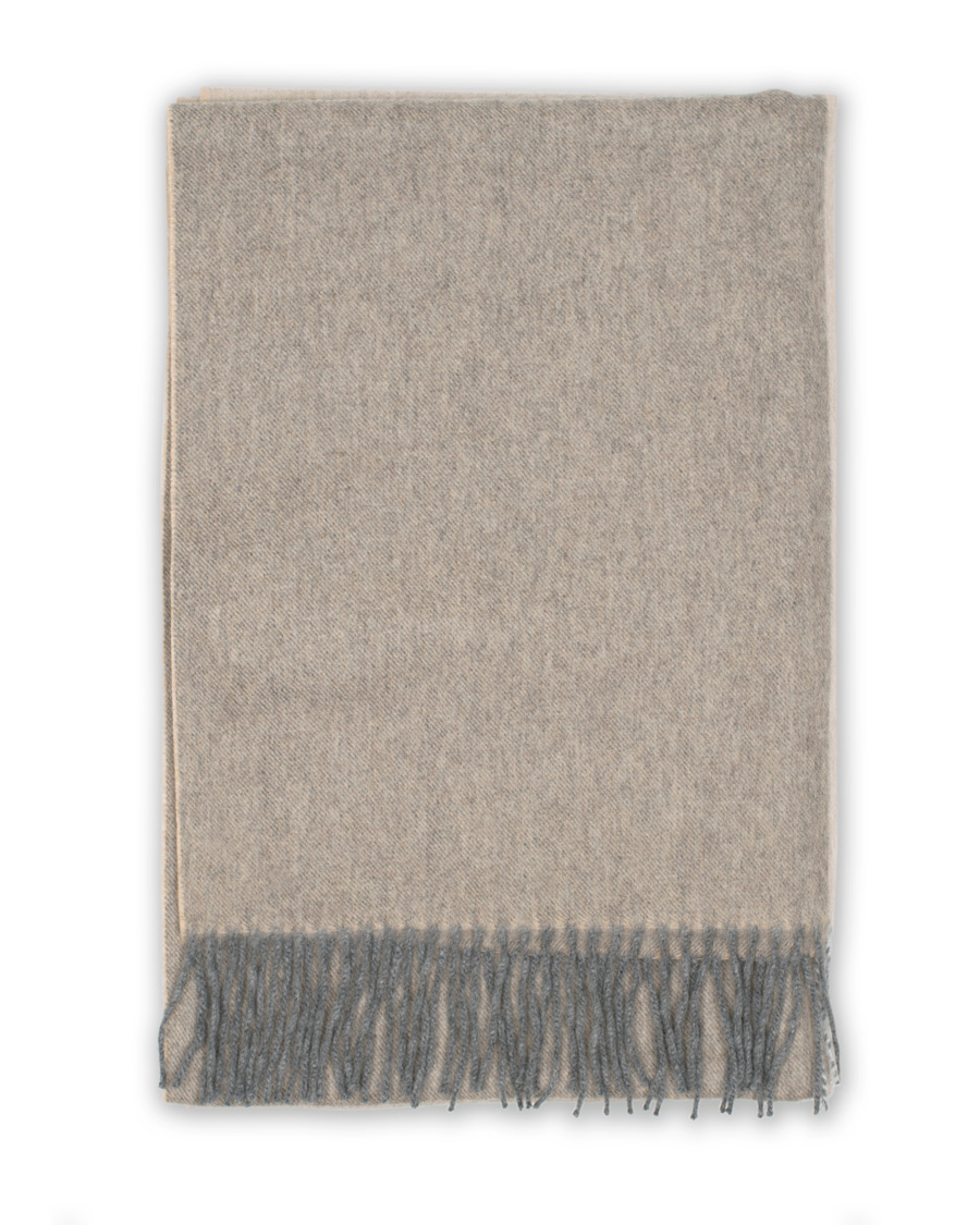 Homme | Begg & Co Jura Lambswool/Angora Scarf Duo Natural Greige | Begg & Co | Jura Lambswool/Angora Scarf Duo Natural Greige
