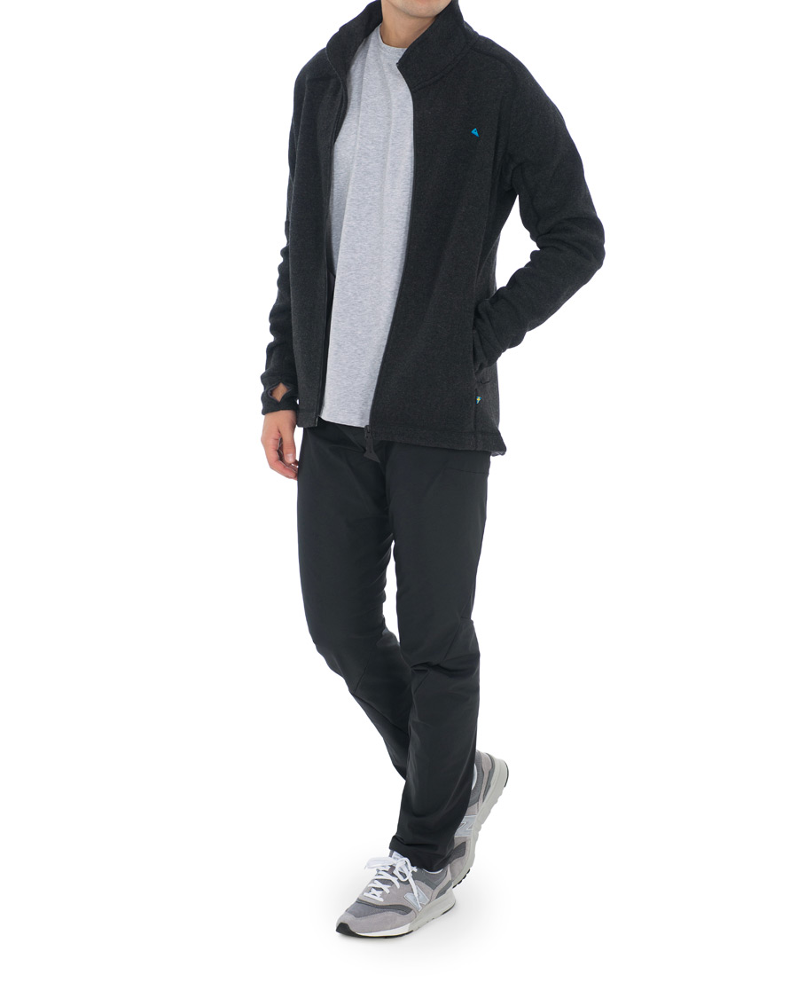Heren | Truien | Klättermusen | Balder Thermal Mid-Layer Zip Charcoal