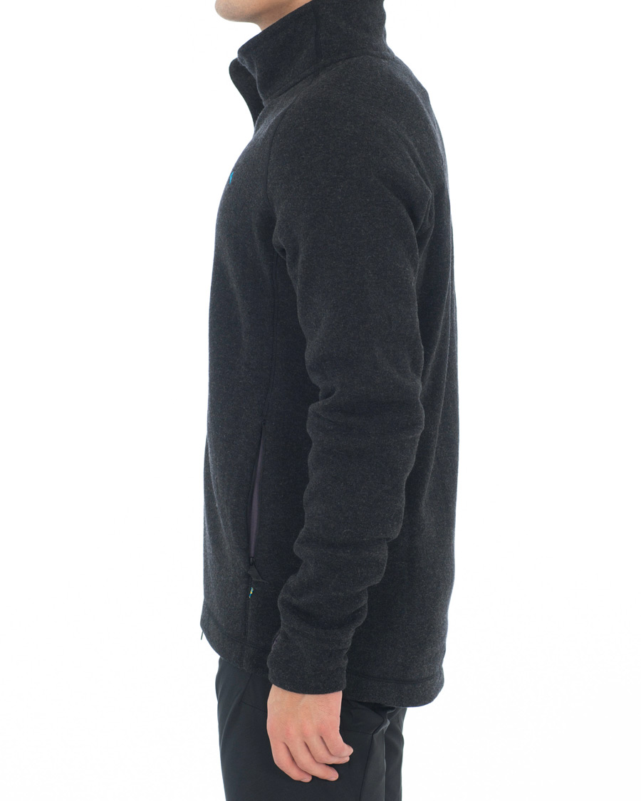 Heren | Truien | Klättermusen | Balder Thermal Mid-Layer Zip Charcoal