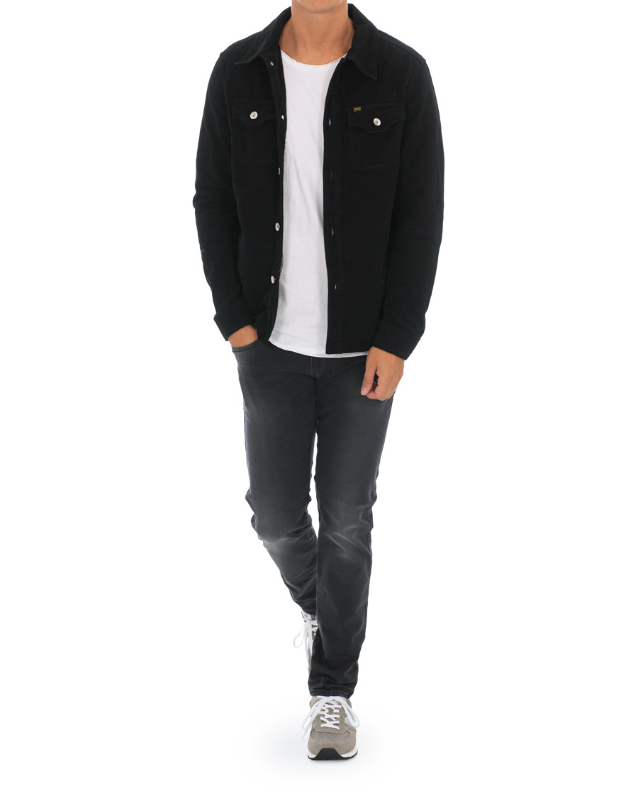 Homme | Manteaux Et Vestes | Tiger of Sweden Jeans | Get Moleskin Denim Jacket Black