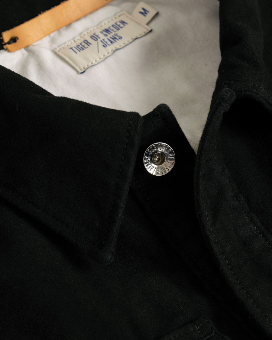 Homme | Manteaux Et Vestes | Tiger of Sweden Jeans | Get Moleskin Denim Jacket Black