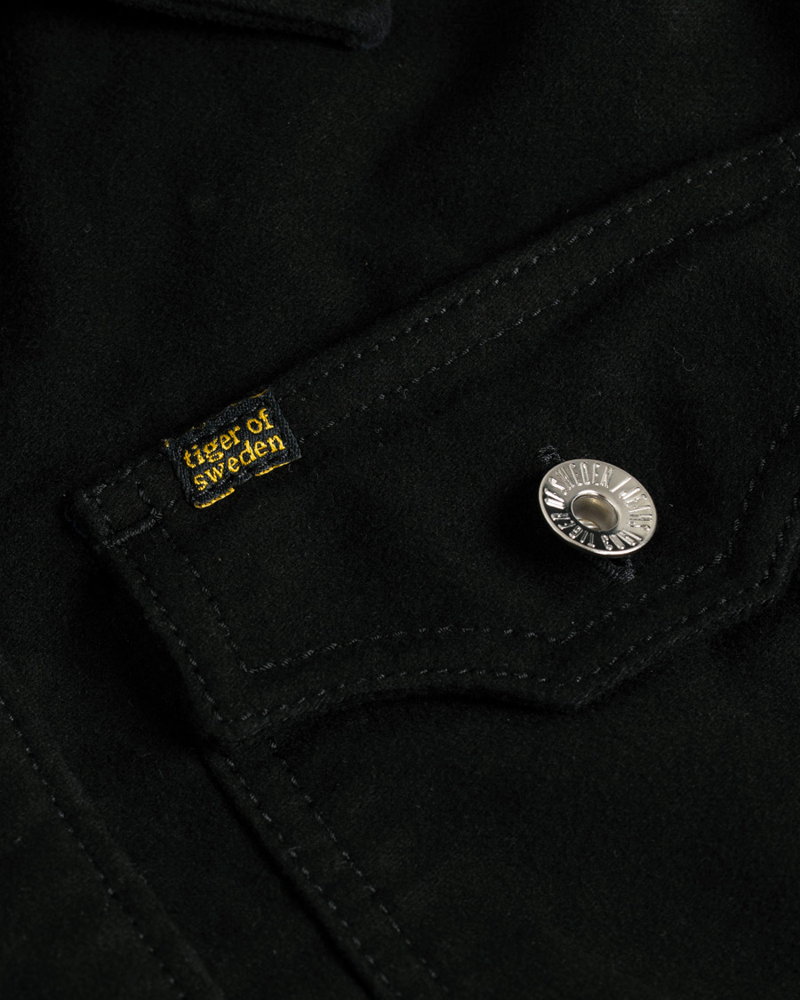 Homme | Manteaux Et Vestes | Tiger of Sweden Jeans | Get Moleskin Denim Jacket Black