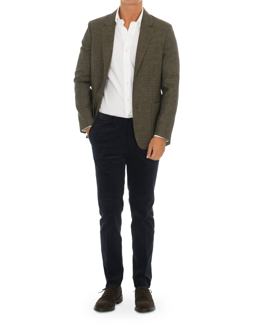 Homme | Blazers | Tiger of Sweden | Josef Checked Wool Blazer Brown