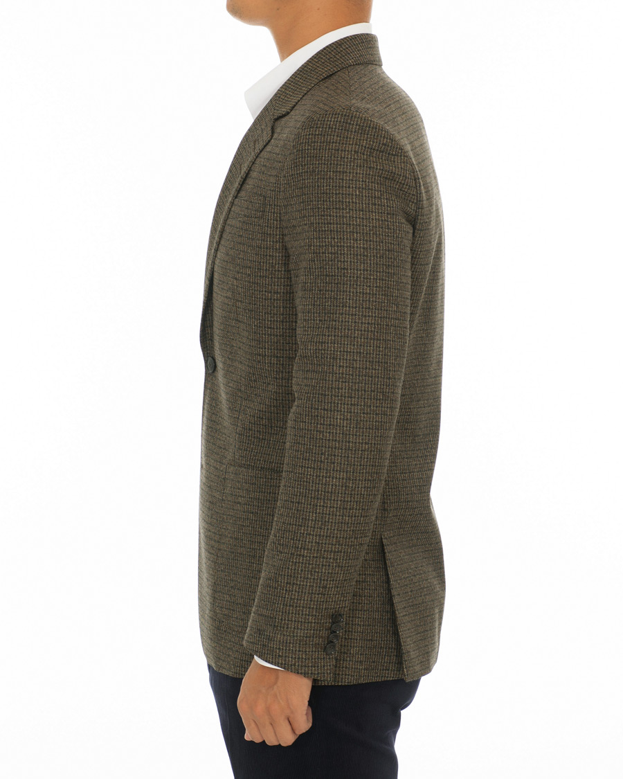Homme | Blazers | Tiger of Sweden | Josef Checked Wool Blazer Brown
