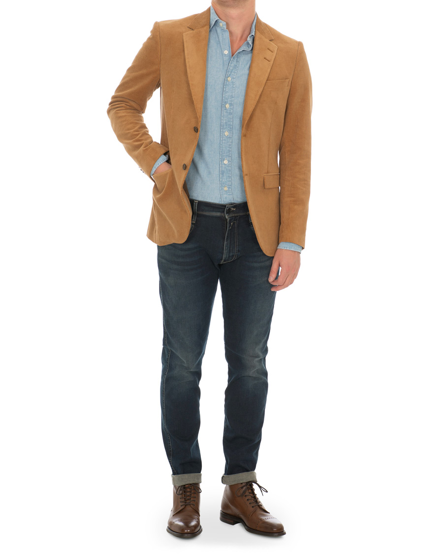 Homme | Blazers | Tiger of Sweden | Jamonte Corduroy Blazer Dark Sand