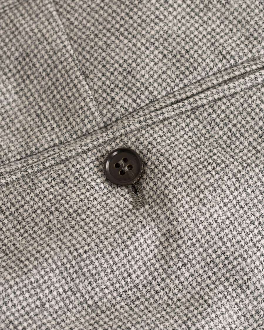 Homme | Pantalons | Tiger of Sweden | Tilman Houndstooth Turn Up Brushed Wool Trousers Grey