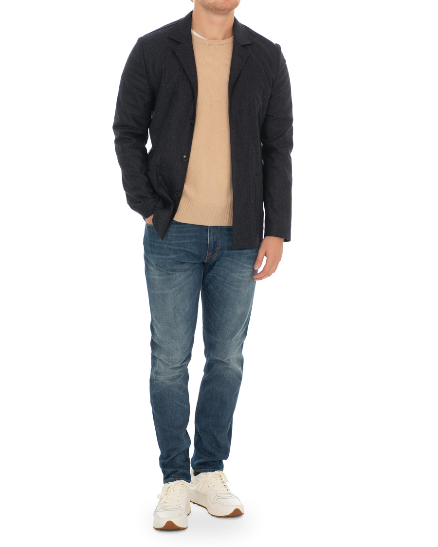 Heren | Blazers | Tiger of Sweden | Jimmie Leisure Blazer Shirt Navy