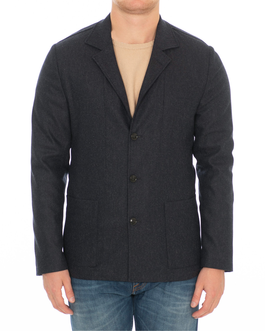 Heren | Blazers | Tiger of Sweden | Jimmie Leisure Blazer Shirt Navy