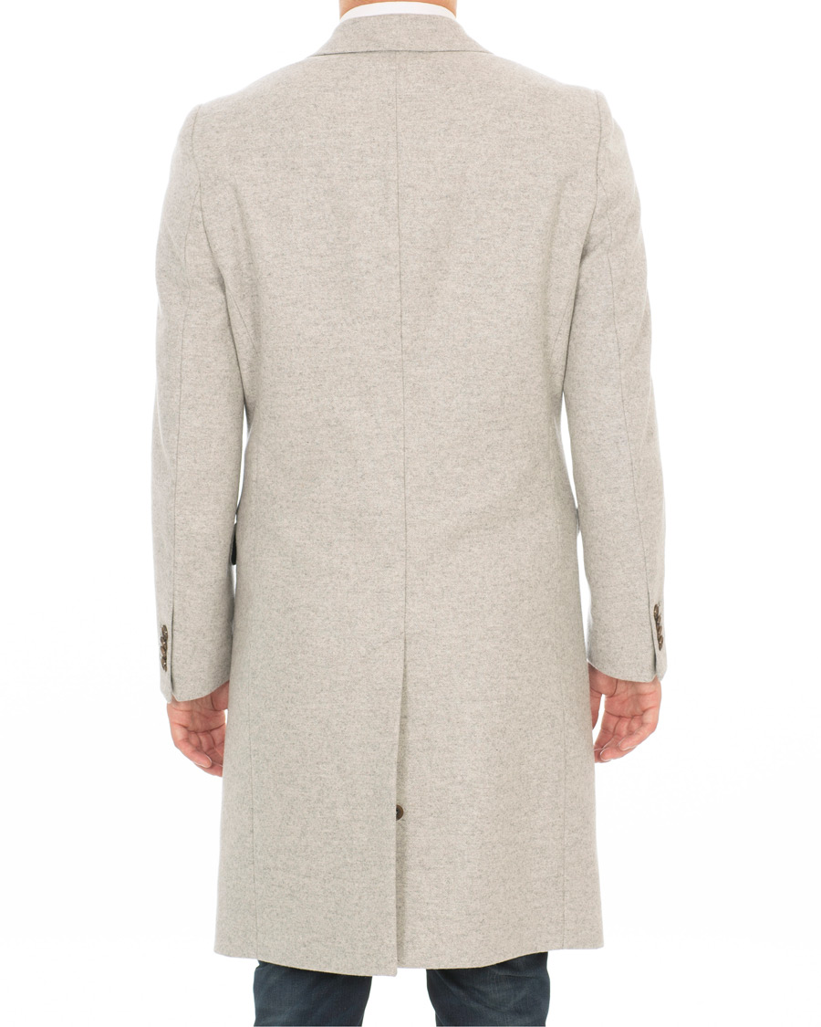 Homme | Manteaux Et Vestes | Tiger of Sweden | Seder Peak Lapel Wool/Cashmere Coat Light Grey Melange
